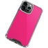 HOT Pink Solid iPhone 13 Pro Max Clear Case